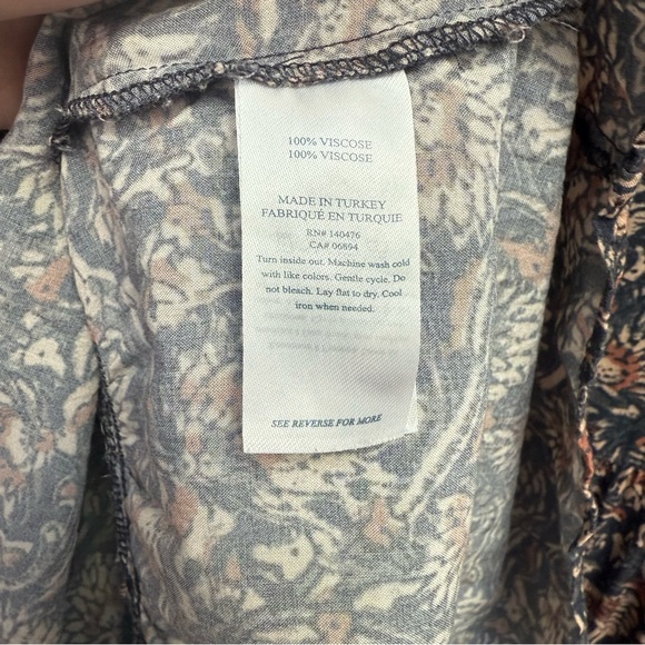 Faherty Floral Long Sleeve Dress | Size XS | Boho Cottagecore - Picture 8 of 9